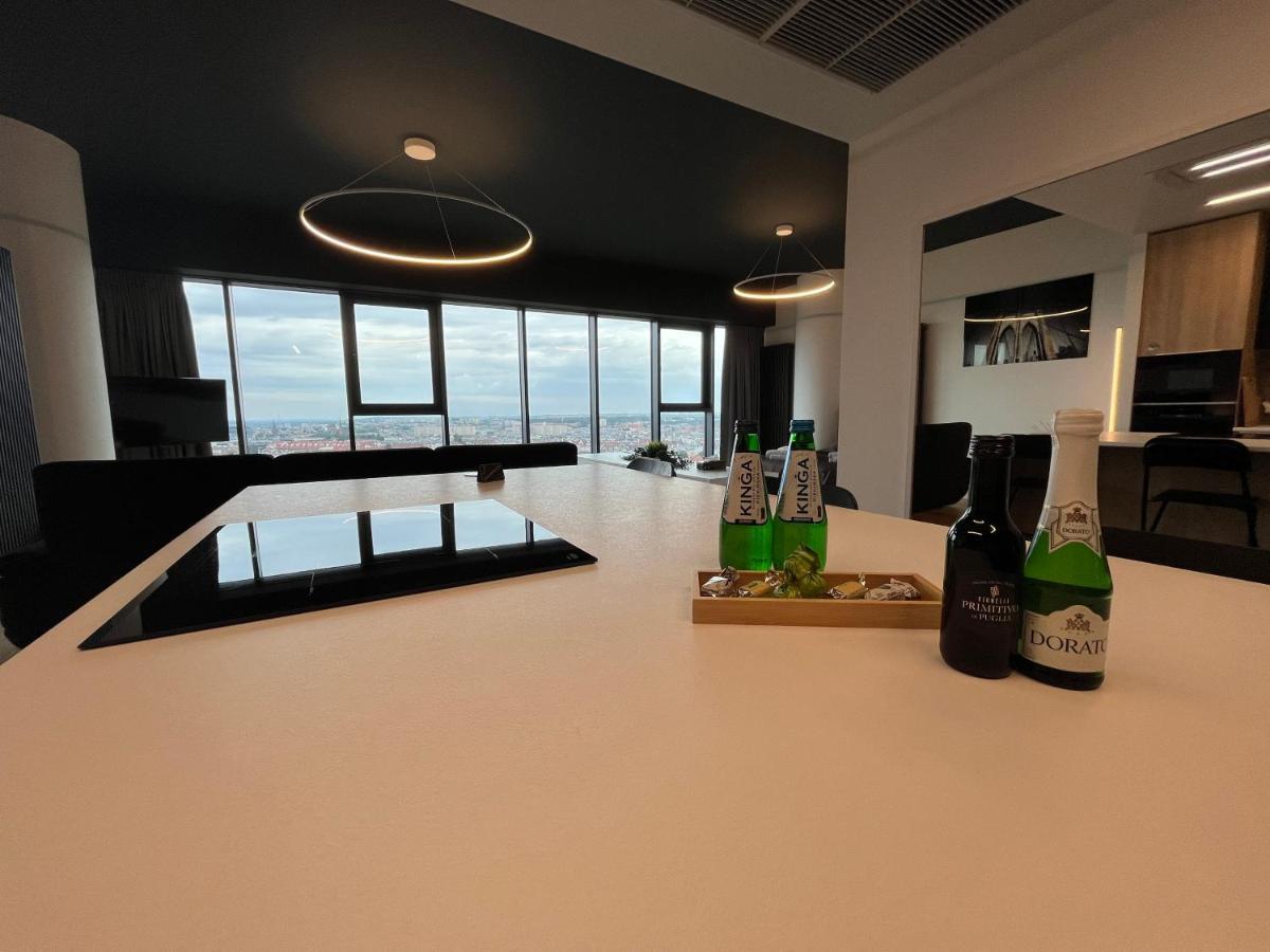 Hanza Tower - Luxurious Apartment 60M2 - 15Th Floor City View شتشيتسين المظهر الخارجي الصورة