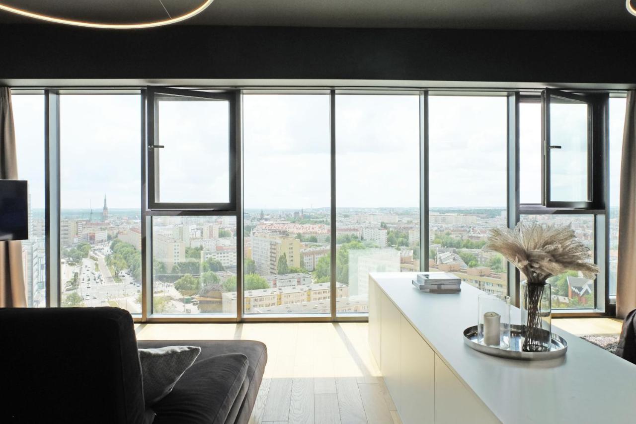 Hanza Tower - Luxurious Apartment 60M2 - 15Th Floor City View شتشيتسين المظهر الخارجي الصورة